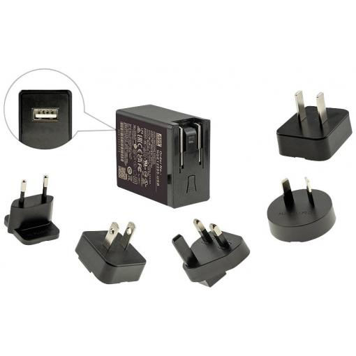 MEAN WELL NGE12I05-USB zásuvkový napájecí adaptér, stálé napětí, 5 V/DC, 12 W