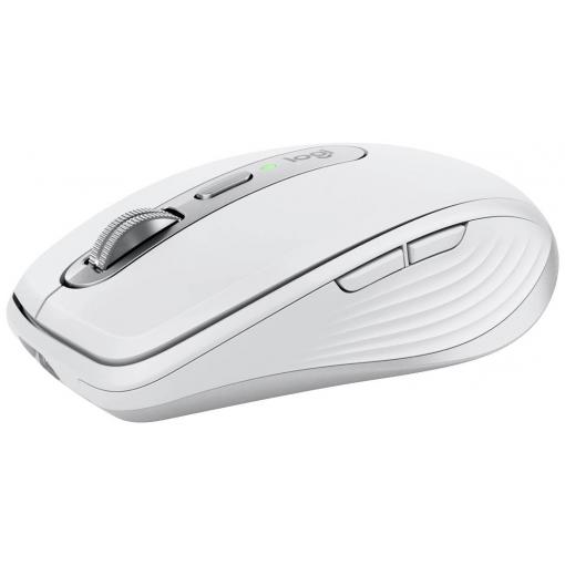 Logitech MX Anywhere 3S optická myš, přenos bezdrátový, 6 tlačítko, 8000 dpi, světle šedá