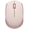 Logitech M171 optická myš, přenos bezdrátový, 3 tlačítko, 1000 dpi, růžová