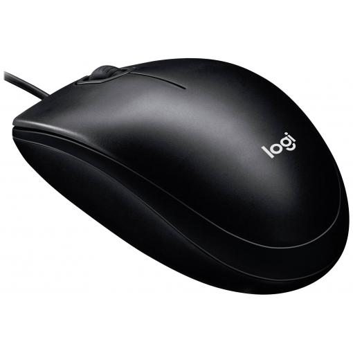 Logitech M100 optická myš, přenos kabelový, 3 tlačítko, 1000 dpi, černá