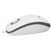 Logitech M100 optická myš, přenos kabelový, 3 tlačítko, 1000 dpi, bílá