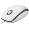 Logitech M100 optická myš, přenos kabelový, 3 tlačítko, 1000 dpi, bílá