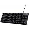 Logitech G413 TKL SE USB herní klávesnice německá, QWERTZ černá s podsvícením, odolné proti stříkající vodě