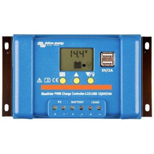 Victron Energy Blue-Solar PWM-LCD&USB solární regulátor nabíjení PWM 12 V, 24 V 20 A