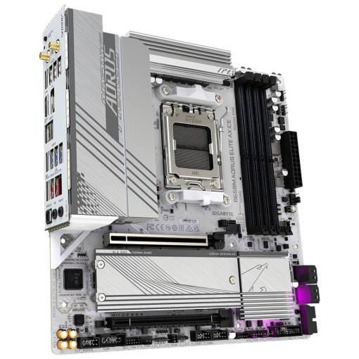 Gigabyte B650M A ELITE AX ICE Základní deska Socket (PC) AMD AM5 Tvarový faktor Micro-ATX Čipová sada základní desky AMD® B650