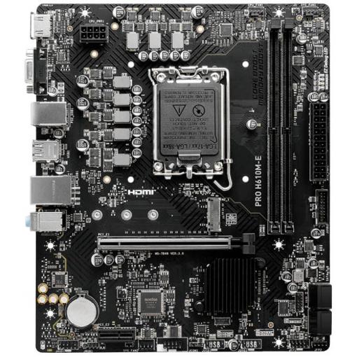 MSI PRO H610M-E Základní deska Socket (PC) Intel® 1700 Tvarový faktor Micro-ATX Čipová sada základní desky Intel® H610