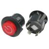 Tlačítko PBS-3 T85 OFF-ON, 250 V / 16 A, otvor 23 mm, s prosvětlením
