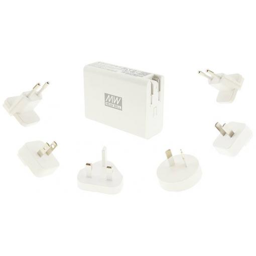 MEAN WELL NGE100 zásuvkový napájecí adaptér, stálé napětí, 5 V/DC, 9 V/DC, 12 V/DC, 15 V/DC, 20 V/DC