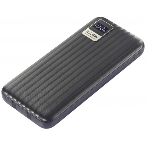 VOLTCRAFT VC-WT-K512 powerbanka Li-Pol, 10000 mAh, Rychlé nabíjení, černá, Indikátor stavu