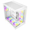 Antec C5 ARGB midi tower PC skříň bílá boční okno, prachový filtr, 4 předinstalované LED ventilátory