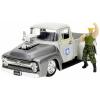 JADA TOYS model osobního automobilu Ford Street Fighter 1956 Ford Pickup s postavou Guile hotový model Model osobního automobilu