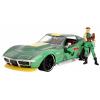JADA TOYS model osobního automobilu Chevrolet Street Fighter 1969 Chevrolet Corvette Steingray ZL1 s figurka Cammy White hotový model Model osobního automobilu