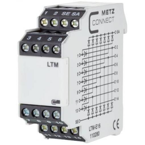 Modul pro testování svítidel 250, 250 V/AC, V/DC (max) Metz Connect LTM-E16 Piece 1 ks