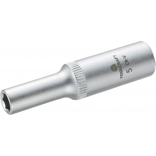 Násada nástrčného klíče 6,3 mm (1/4) TOOLCRAFT 816093 Velikost klíče 5 mm