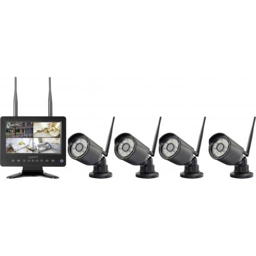 Sygonix SY-6330456 bezdrátový-sada bezpečnostní kamery se 4 kamerami 1280 x 720 Pixel 2.4 GHz