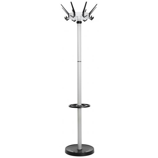 Maul stojanový věšák 9408095 MAULcaligo Počet háků: 32 (Ø x v) 46 cm x 175.2 cm ocel stříbrná, černá 1 ks
