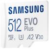 Samsung EVO Plus paměťová karta microSD Retail 512 GB UHS-I, v30 Video Speed Class, A2 Application Performance Class vč. SD adaptéru