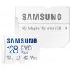 Samsung EVO Plus paměťová karta microSD Retail 128 GB UHS-I, v30 Video Speed Class, A2 Application Performance Class vč. SD adaptéru