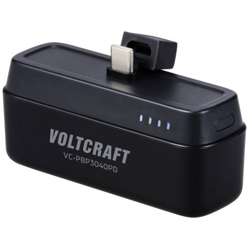 VOLTCRAFT VC-PBP3040PD powerbanka Li-Ion, 4500 mAh, Dodávka energie, černá (matná), Indikátor stavu
