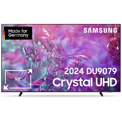 Samsung GU98DU9079UXZG Crystal UHD 4K LED TV, 249 cm 98 palec, F (A - G), CI+, DVB-C, DVB-T2, WLAN, UHD, Smart TV, černá