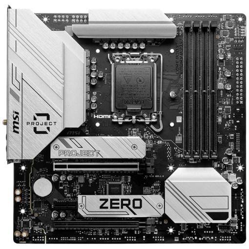 MSI B760M PROJECT ZERO Základní deska Socket (PC) Intel® 1700 Tvarový faktor Micro-ATX Čipová sada základní desky Intel® B760