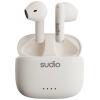 Sudio A1 Headset do uší (In Ear) Bluetooth® stereo bílá headset, Nabíjecí pouzdro, dotykové ovládání