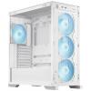 Asus TUF Gaming GT302 ARGB midi tower PC skříň bílá 4 předinstalované ventilátory, integrované osvětlení, prachový filtr, boční okno
