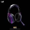 Lexip X TSUME Naruto Shippuden Headset 1 Headset uzavřená (Over Ear) kabelová, Bluetooth® stereo černá/lila headset, regulace hlasitosti, Vypnutí zvuku