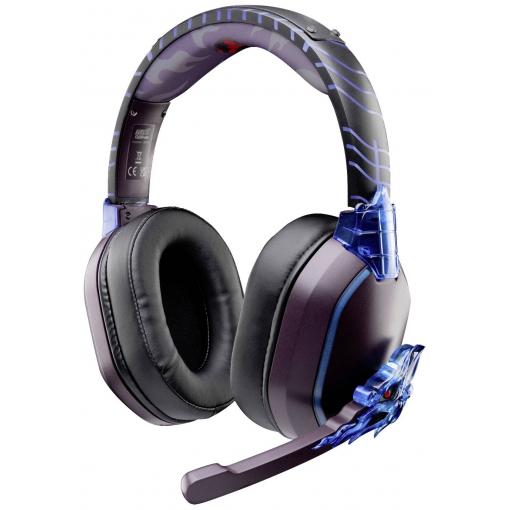 Lexip X TSUME Naruto Shippuden Headset 3 Headset uzavřená (Over Ear) kabelová, Bluetooth® stereo černá, fialová, modrá headset, regulace hlasitosti, Vypnutí