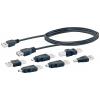 Schwaiger USB 2.0 prodlužovací kabel [1x USB 2.0 zástrčka A - 1x USB 2.0 zásuvka A] CAUSET 531 1.5 m