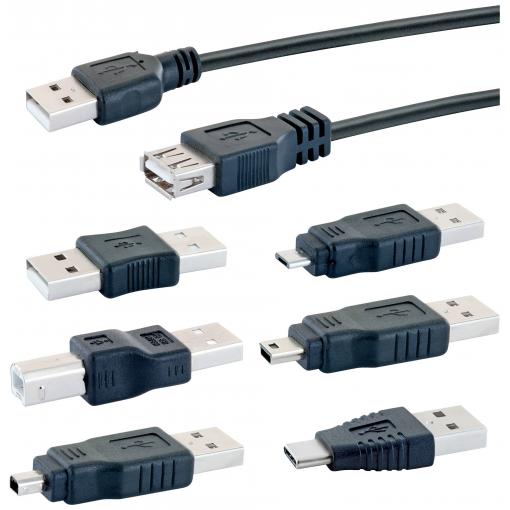 Schwaiger USB 2.0 prodlužovací kabel [1x USB 2.0 zástrčka A - 1x USB 2.0 zásuvka A] CAUSET 531 1.5 m