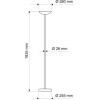 Maul 8254095 stojací lampa halogenová žárovka R7s 120 W stříbrná