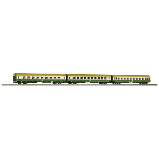 Piko H0 58278 3dílná sada osobních vozů DR 2x 2. Třída + 1x 1. Třída