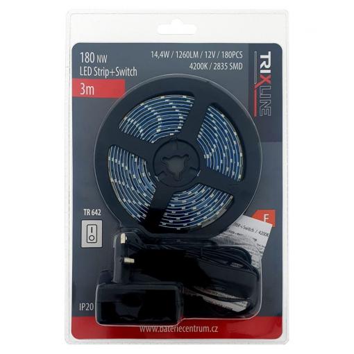 LED pásek TRIXLINE TR 642, 180 LED/3 m, denní bílá 4200 K, IP65