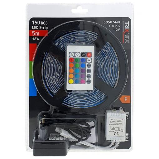 LED pásek RGB 150 TRIXLINE TR 644, 5 m, IP65, 12 V DC