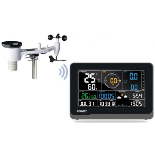 Meteostanice Ecowitt WS3900 s WiFi, LCD displejem a bezdrátovým senzorem 7 v 1