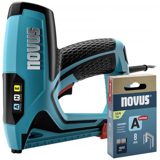 Novus Tools 031-0369 elektrická sponkovačka, Typ 37 , Typ 53, dĺžka 6 - 14 mm