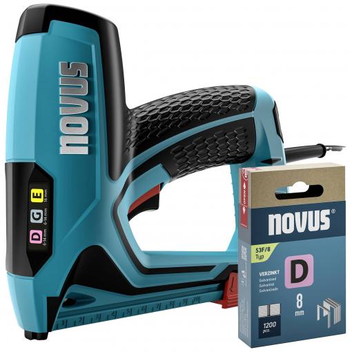 Novus Tools 031-0370 elektrická sponkovačka, Typ 11 , Typ 53F, dĺžka 6 - 14 mm