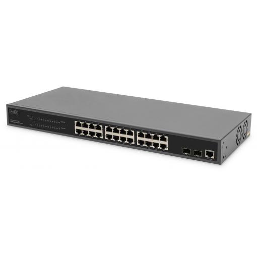 Digitus DN-95359 DN-95359 19 síťový switch 24 + 2 porty 10 / 100 / 1000 MBit/s funkce PoE
