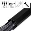 Hama Kabelová lišta hliník černá tuhý (d x š x v) 1.1 m x 50 mm x 26 mm 1 ks 00220987