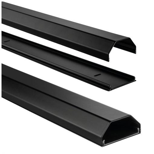 Hama Kabelová lišta hliník černá tuhý (d x š x v) 1.1 m x 50 mm x 26 mm 1 ks 00220987