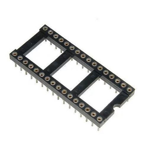 DIL32 patice přesná, RM 2,54 mm, 2×16 pinů, zlacené kontakty
