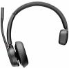 HP Poly Voyager 4310 USB-A Headset +BT700 Dongle Headset otevřená (On Ear) Bluetooth® mono černá Potlačení hluku regulace hlasitosti, Vypnutí zvuku mikrofonu