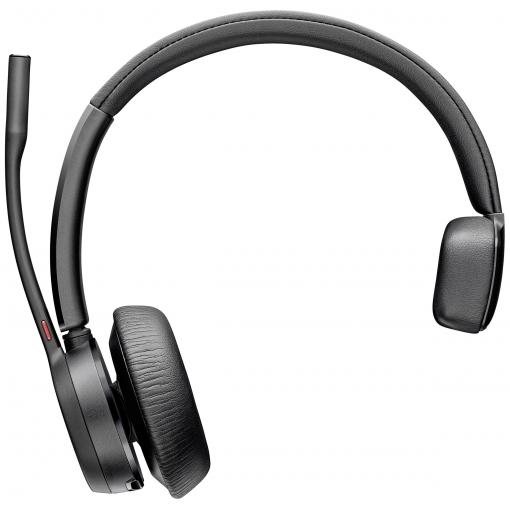 HP Poly Voyager 4310 USB-A Headset +BT700 Dongle Headset otevřená (On Ear) Bluetooth® mono černá Potlačení hluku regulace hlasitosti, Vypnutí zvuku mikrofonu