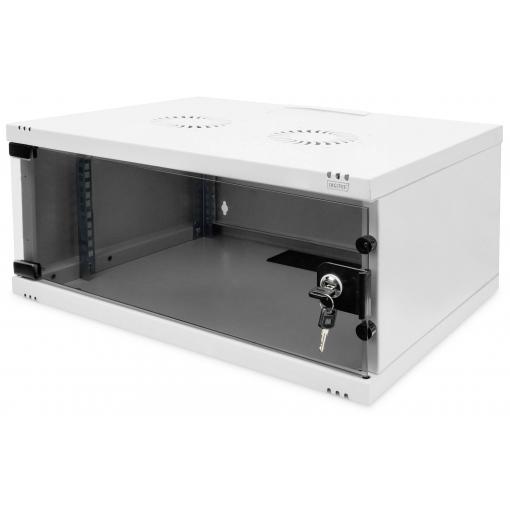 Digitus DN-38010 19 nástěnná rozváděcí skříň (š x v x h) 540 x 241 x 400 mm 4 U šedobílá (RAL 7035), šedá, šedá (kovové pouzdro), světle šedá, světle šedá