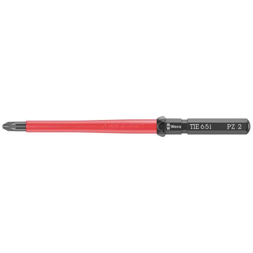 Wera Kraftform Kompakt VDE 65 i PZ 2 x 157 mm TIE pro elektrotechniky Pozidriv výměnné bity s rukojetí PZ 2