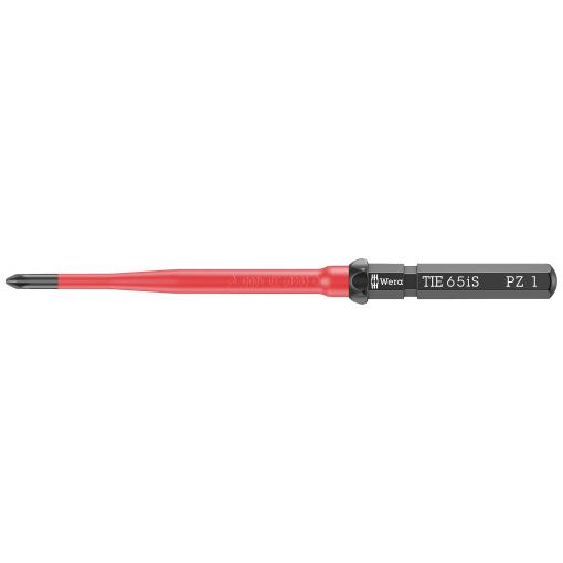 Wera Kraftform Kompakt VDE 65 iS PZ 1 x 157 mm TIE pro elektrotechniky Pozidriv výměnné bity s rukojetí PZ 1