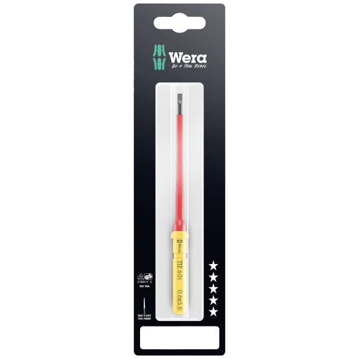 Wera Kraftform Kompakt VDE 60 i 0,6x3,5x157 mm TIE SB pro elektrotechniky plochý výměnné bity s rukojetí 3.5 mm