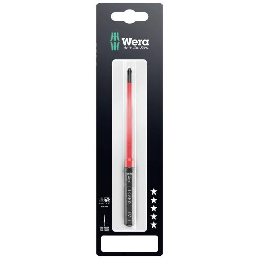 Wera Kraftform Kompakt VDE 65 iS PZ 1 x 157 mm TIE SB pro elektrotechniky Pozidriv výměnné bity s rukojetí PZ 1