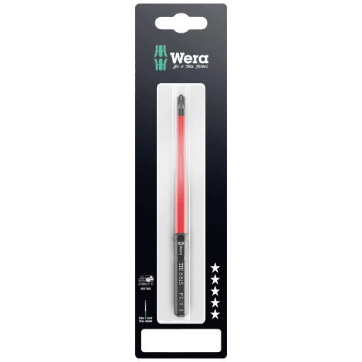 Wera Kraftform Kompakt VDE 65 iS PZ/S # 2x157 mm TIE SB pro elektrotechniky Plus/Minus výměnné bity s rukojetí 2 mm